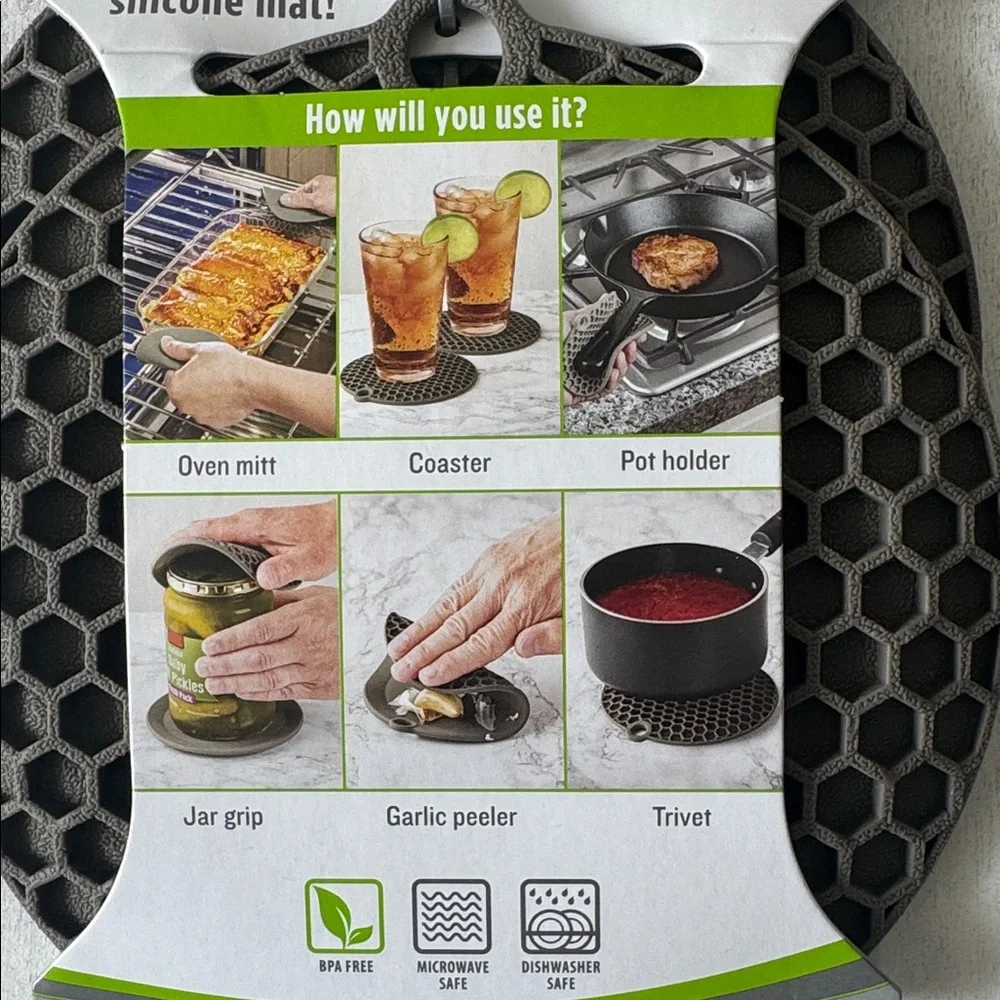 10 in 1 Progressive Prep Solutions Mini Multi-Mats Set of 2 Grey